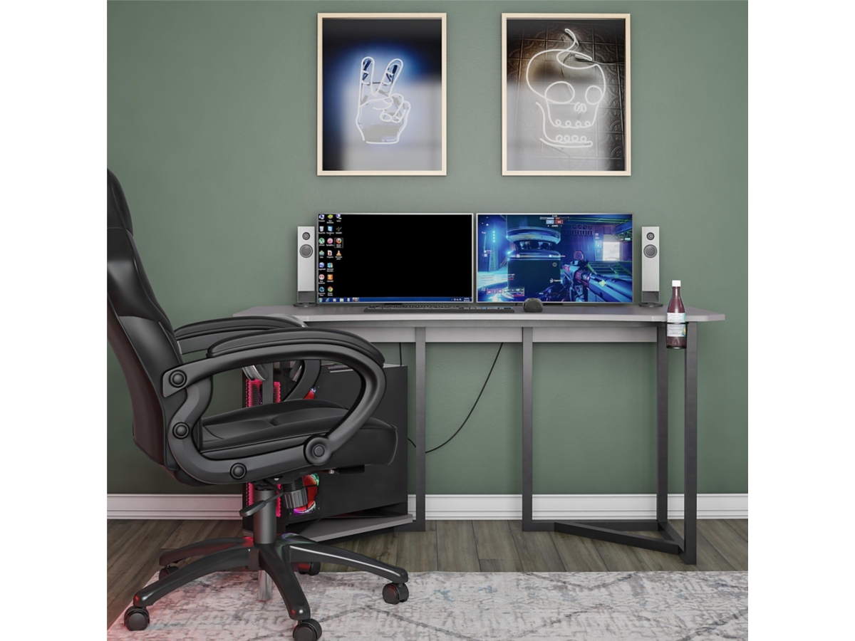 NTENSE Quest Gaming Desk with CPU Stand
