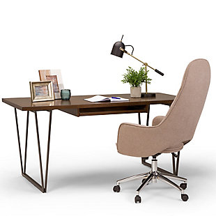 Simpli Home Ryder 66" Wooden Office Desk, , rollover