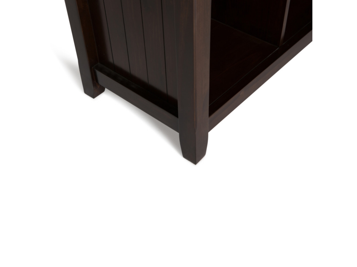 Simpli Home Acadian Rustic 9 Cube Bookcase and Storage Unit, Brown, large