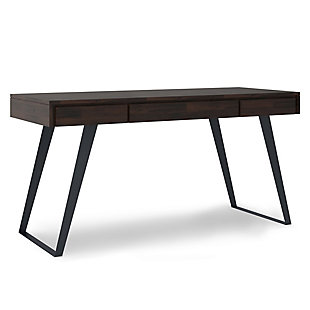 Simpli Home Lowry Industrial 54" Desk, Brown, large