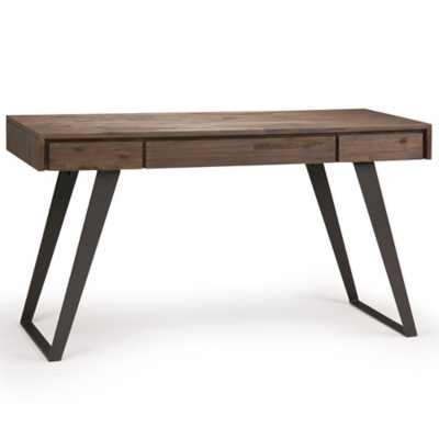 Simpli Home Lowry Industrial 54" Desk, Brown, large