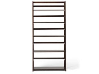 Simpli Home Acadian Ladder Shelf Bookcase