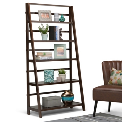 Simpli Home Acadian 72" Rustic Bookcase, , rollover