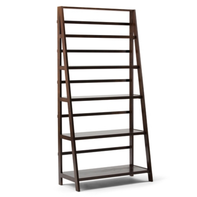 Simpli Home Acadian 72" Rustic Bookcase - Thumbnail 3