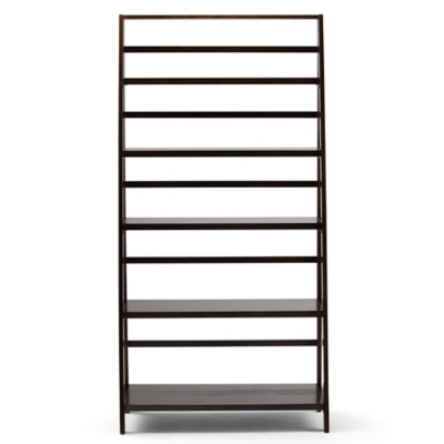Simpli Home Acadian 72" Rustic Bookcase, , large