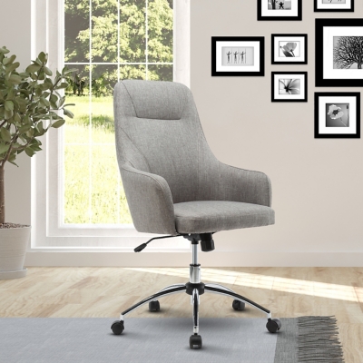 Techni Mobili Comfy Height Adjustable Rolling Office Desk Chair