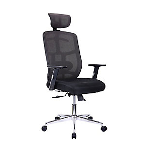 Techni Mobili High Back Executive Mesh Office Chair with Arms, , large