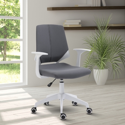 Techni Mobili Height Adjustable Mid Back Office Chair, Gray