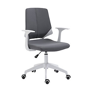 Techni Mobili Height Adjustable Mid Back Office Chair, Gray, large