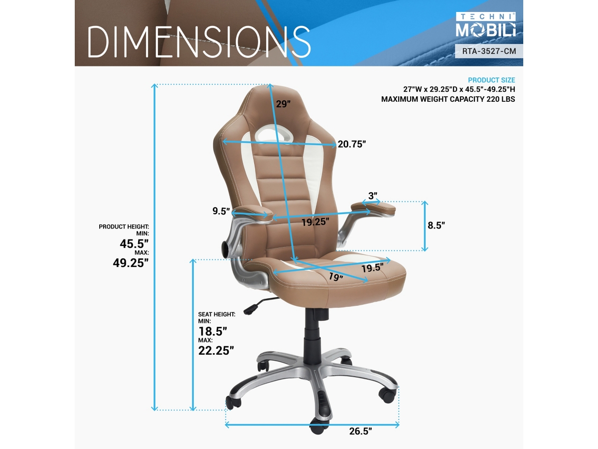 Techni mobili sport race executive chair deals