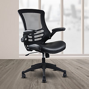 Techni Mobili Mid-Back Mesh Office Chair with Adjustable Arms, , rollover