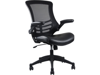 Techni Mobili Mid-Back Mesh Office Chair with Adjustable Arms