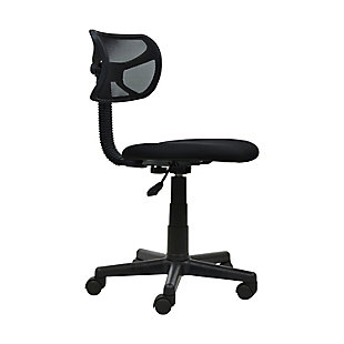 Techni Mobili Student Mesh Task Office Chair, Black, large