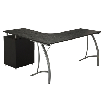 Techni Mobili Complete Workstation Computer Desk with Storage, Espresso