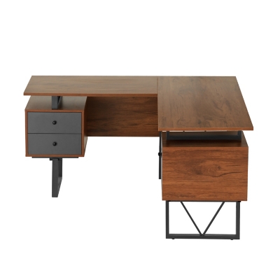 Techni mobili l shaped deals desk with hutch