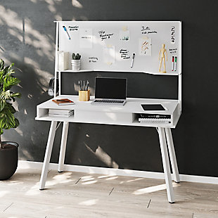 Techni Mobili Computer Desk with Storage & Dry Erase White Board, , rollover