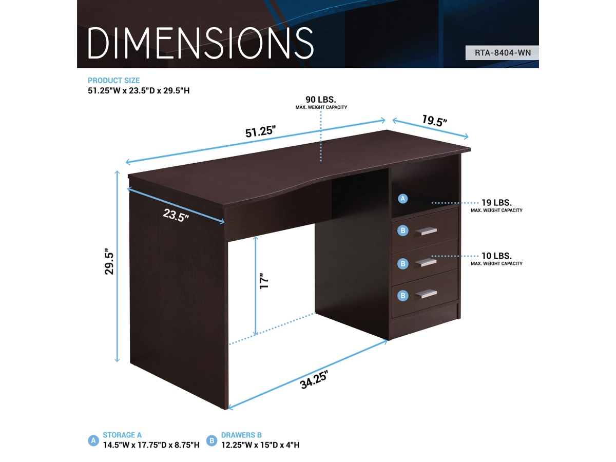 Techni Mobili Computer Desk with Drawers | Ashley