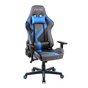 Techni Sport TS-70 PC Gaming Chair, Blue, large