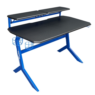 Techni Sport Stryker Gaming Desk, Blue, large