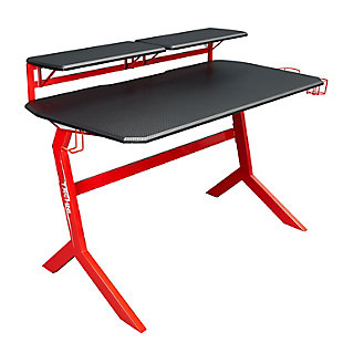 Techni Sport Stryker Gaming Desk, Red, large