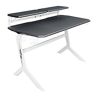 Techni Sport Stryker Gaming Desk, White, large