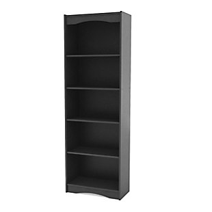 CorLiving Hawthorne 72" Tall Bookcase, Black, large