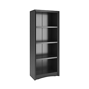 CorLiving Quadra 59" Bookcase, Black, large