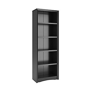 CorLiving Quadra 71" Bookcase, Black, large