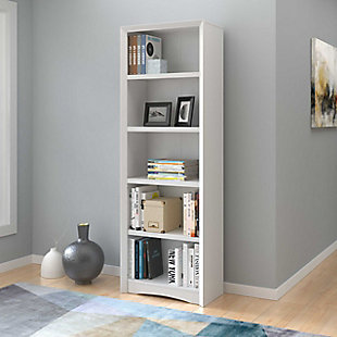 CorLiving Quadra 71" Bookcase, White, rollover