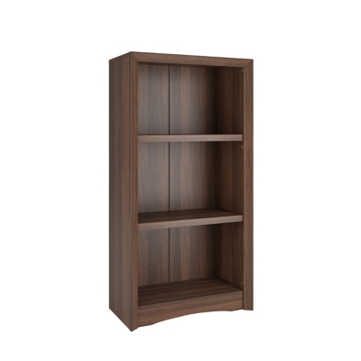 CorLiving Quadra 47" Bookcase, Walnut, large