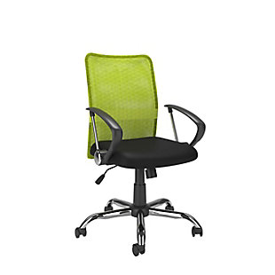 CorLiving Office Chair with Contoured Mesh Back, Lime Green, large