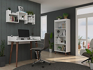 Hampton 3-Piece Office Set, White, rollover