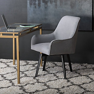 Studio Designs Home Spire Luxe Swivel Office Chair, Heather Gray, rollover