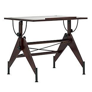 Studio Designs Aries Wood Desk with Angle Adjustable Top, , large