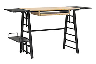 Calico Designs Ashwood Convertible Desk with Adjustable Shelves, , large