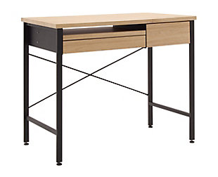 Calico Designs Ashwood Compact Desk with Storage Drawers, , large