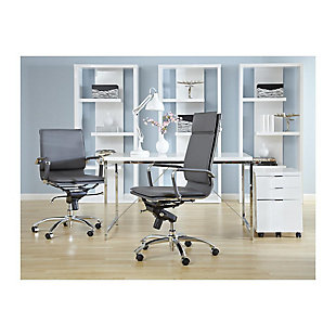 Euro Style Gilbert Desk, White, rollover