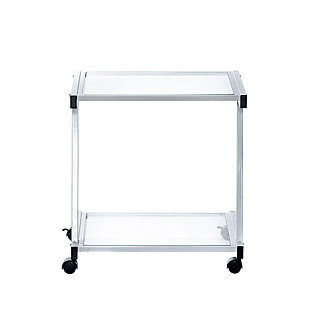 Euro Style L-Series Printer Cart, Clear, rollover
