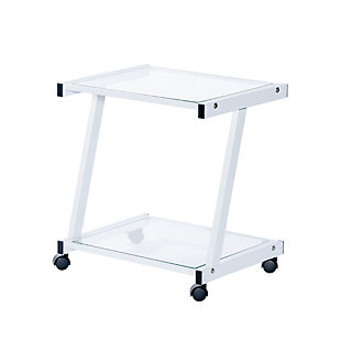 Euro Style L-Series Printer Cart, Clear, large