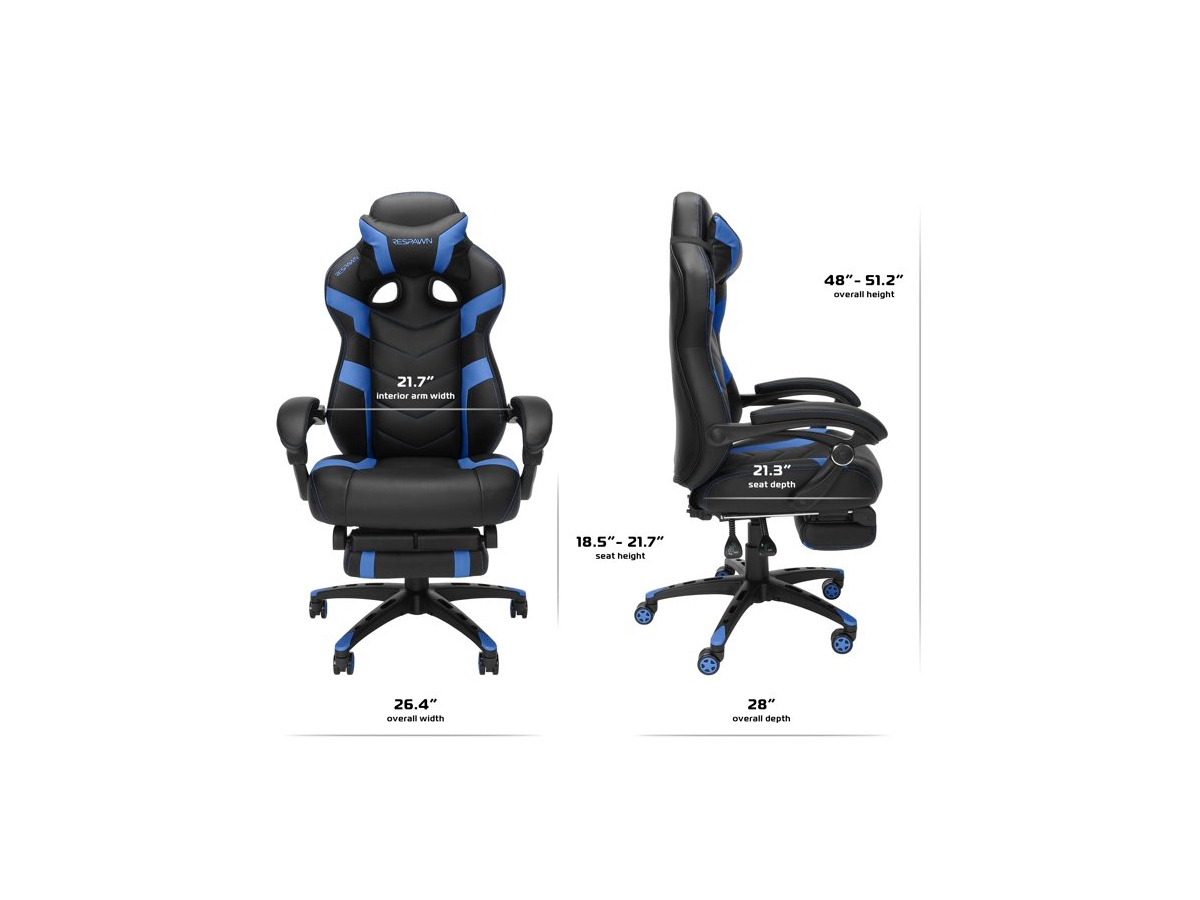 Blue Respawn 110 Gaming Chair Assembly Instructions RESPAWN 110