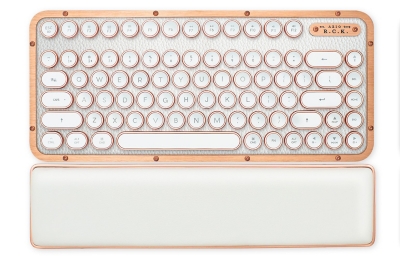 Azio Retro Classic Compact Keyboard, Posh, large