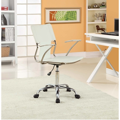 Modway Studio Office Chair, White, rollover