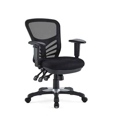 Modway Articulate Mesh Office Chair, Black, large