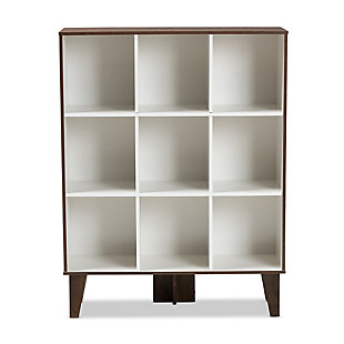 Baxton Studio Senja Two-Tone 9-Shelf Bookcase, , large