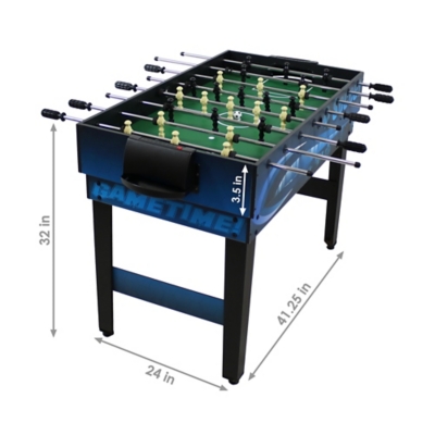 Sunnydaze 10-in-1 Game Table - Combination Multi-Game Table with Billiards,  Push Hockey, Foosball, Ping Pong, and More - 49.5-Inch - Classic Wood