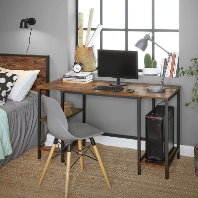 Ashling Home/office Wooden Desk Rustic Reclaimed Wood Desk With a