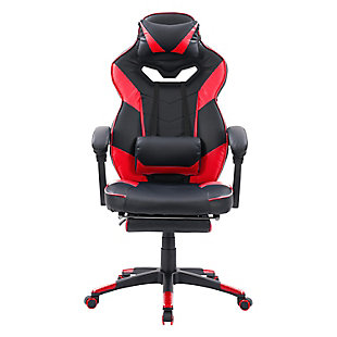 CorLiving Doom Black and Red Gaming Chair, , large