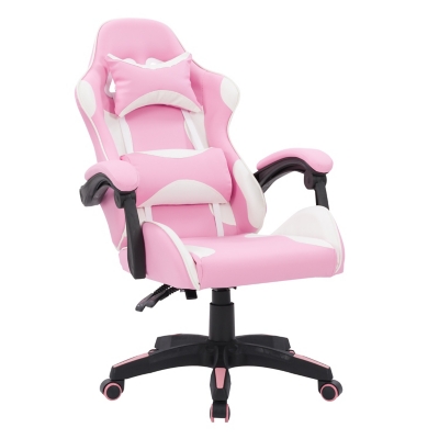 CorLiving Ravagers Gaming Chair, Pink, large