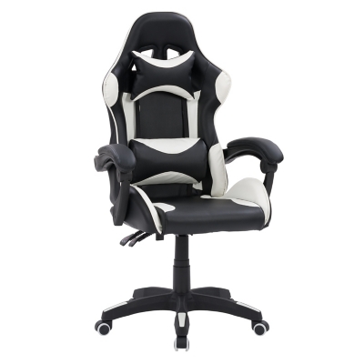 CorLiving Ravagers Gaming Chair, White, large