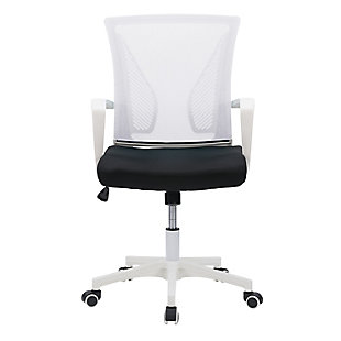 CorLiving Workspace Ergonomic White Mesh Back Office Chair, , large